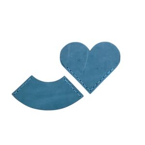 Handcrafted Genuine Leather Bookmark Rustic Blue